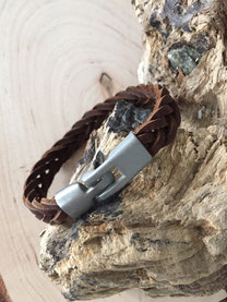 Lederarmband geflochten