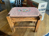 Needlework Topped Stool $35.00