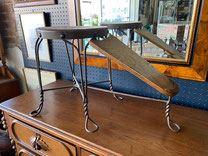 Shoe Shine Stand Metal Legs $145.00