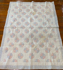 Large Crib Size Quilt with Circles $55.00