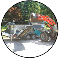 Naturbaustoffe Lager Nußdorf, Transportunternehmen Oberauer