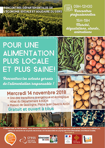 rencontres départementales de l'économie sociale et solidaires du gers; marché de producteurs Auch; Gers