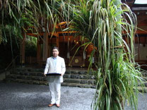 貴船神社本宮前にて