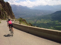 Magali dans la descente du Noyer