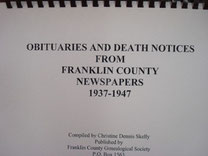 Cover of Obituaries and Death Notices from Franklin County, Texas, Newspapers: 1937-1947 (Vol. III)