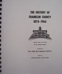 Cover of History of Franklin County, Texas, 1874-1964