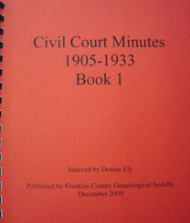 Cover of Civil Court Minutes 1905-1933 Book I