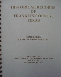 Cover of Historical Records of Franklin County, Texas