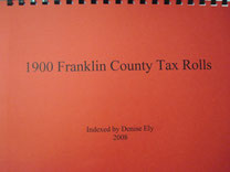 Cover of 1900 Franklin County Tax Rolls