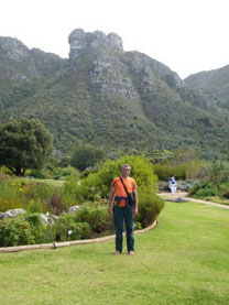 In front of the Table Mountain