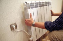 Radiadores calor azul