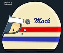 Helmet of Mark Donohue by Muneta & Cerracín