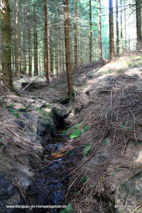 Austritt des Grubenwassers.