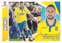 CROMO DE FÚTBOL - ESPAÑA - CAMPEONATO NACIONAL DE LIGA - 2.017/2.018 (EDICIONES ESTE - PANINI) MOMO - U.D. LAS PALMAS - Nº 12A (NUEVO) 0,25€.