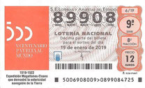 DECIMO LOTERÍA NACIONAL - Nº 89908 - 19 DE ENERO DE 2.019 (1€).