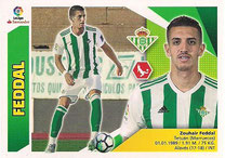 CROMO DE FÚTBOL - ESPAÑA - CAMPEONATO NACIONAL DE LIGA - 2.017/2.018 (EDICIONES ESTE - PANINI) FEDDAL - REAL BETIS BALOMPIÉ - ÚLTIMOS FICHAJES - Nº 25 (NUEVO) 0,25€.