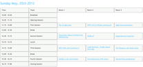 PHPucHH 2013 / Timetable Sunday