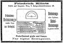 Riefler neglected to patent his round system in Austria. Klintz, drawing instrument manufacturer in Vienna, took advantage of this and started producing round system instruments in the mid 1880s, well within the term of Riefler's German patent [23].