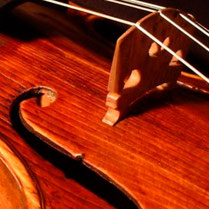 Violín de concierto de alta gama construido artesanalmente por luthier con métodos tradicionales y acabados de autor para músicos profesionales y de conservatorio.
