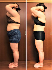 40代主婦 DNAパーソナル痩身3ヶ月コース 2か月経過の写真