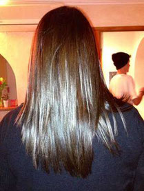 Aspect des cheveux avant la pose d'extensions