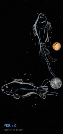 Sternbild Fische Jupiter Mond September 2022