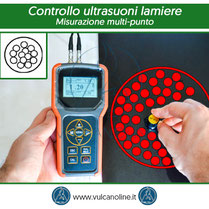 Metodo di controllo ad ultrasuoni con misurazione multi-punto