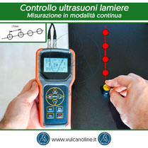 Metodo di controllo ad ultrasuoni con misurazione in modalità continua