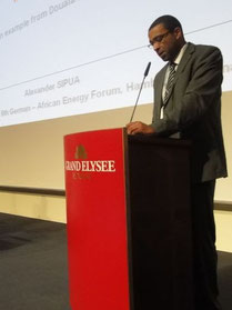  Alexander SIPUA Ngnoubamdjum, SIPUA CONSULTING  - Vortrag beim African Energy Forum in Hamburg, 2012