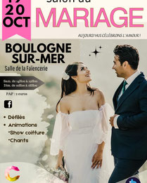 Salon du Mariage de Boulogne-sur-Mer 19 et 20 Octobre 2024