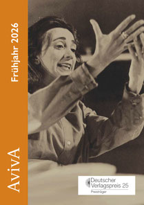 Cover der Vprschau Frühjahr 2026 mit Judith Malina