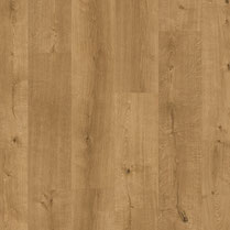 SPC, rovere naturale, pavimento PVC effetto legno ad incastro, con materassino acustico integrato