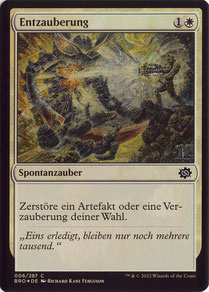 Disenchant German The Brothers’ War foil. Made in the USA.