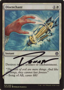 Disenchant English Iconic Masters foil artist proof