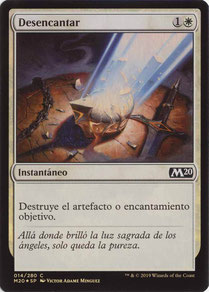 Disenchant Spanish Core Set 2020 foil.