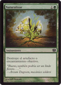 Naturalize Spanish Ninth Edition foil. Made in Belgium.