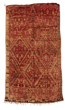  Berber Rug from Morocco. Grösser geknüpfter Teppich, Marokko. Teppich Laden in Zürich. Tapis antique Zurich.
