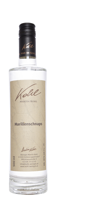 Marillenschnaps vom Weingut Martin Kohl aus Hohenruppersdorf im Weinviertel