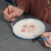 Cours peinture sur céramique Atelier Pascale B.