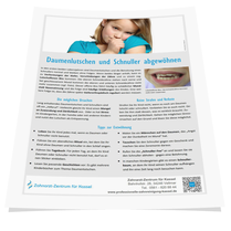 Tipps vom Zahnarzt zur sanften Entwöhnung von Daumen und Schnuller. (© Doc S)