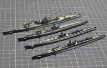 1/700 伊号潜水艦  4隻 伊-16，伊-27、伊-58（真珠湾攻撃時）、伊-400 ◆模型製作工房 聖蹟