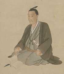 吉田松陰画像附松陰自賛