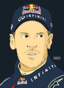 Sebastian Vettel by Muneta & Cerracín