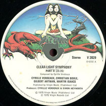 Platten-Etikett (Label) von VIRGIN MUSIC 1975