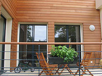 bardage exotique et pin, lambris, clins, composite, aménagement exterieure