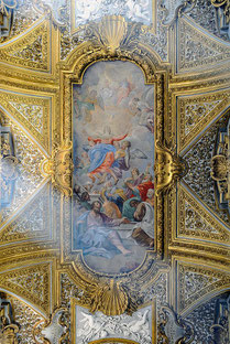 Ceiling in Santa Maria dell'Orto (Rome). By Livioandronico2013 - Own work, CC BY-SA 4.0, https://commons.wikimedia.org/w/index.php?curid=46571209