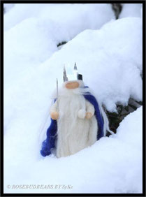 Mein König Winter aus Märchenwolle