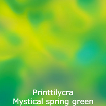 joustava kangas printti lycra Mystical spring green