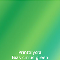 joustava kangas printti lycra Bias cirrus green