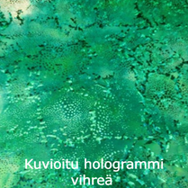 joustava kangas printti Kuvioitu hologrammi  lycra vihreä